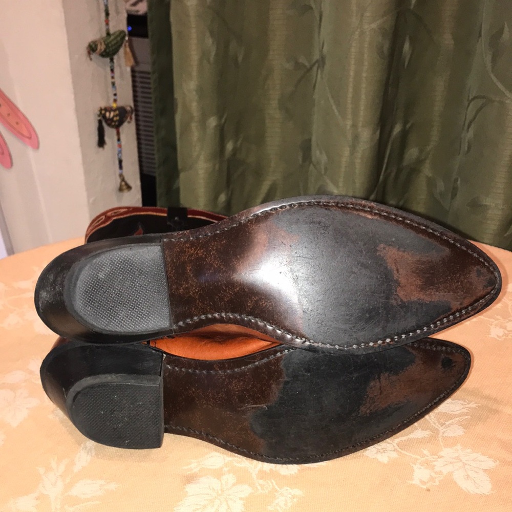Vintage Dingo Two-Tone Leather Cowboy Boots - Picture 6 of 9
